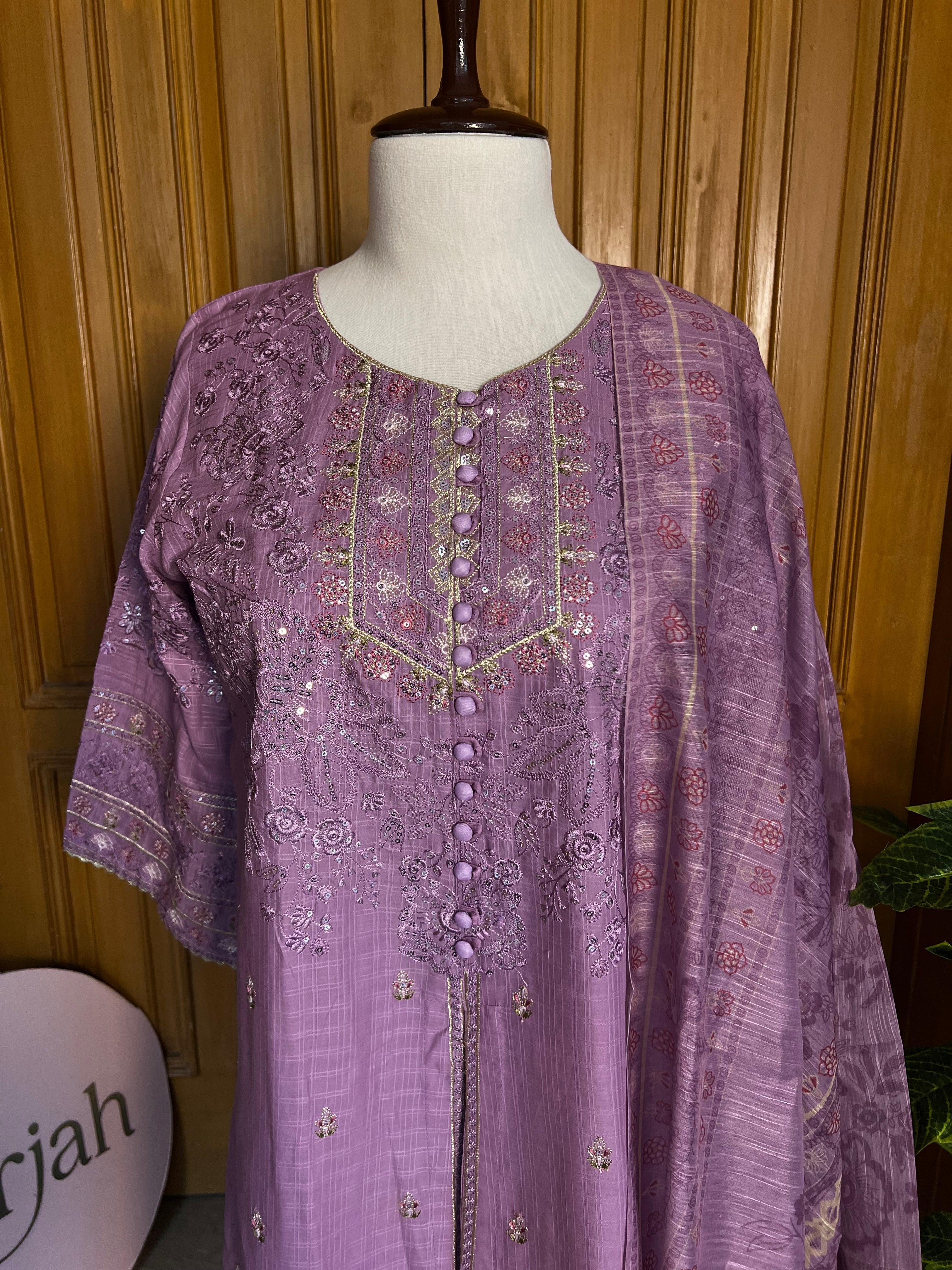 3 PC Embroidery Cotton Suit